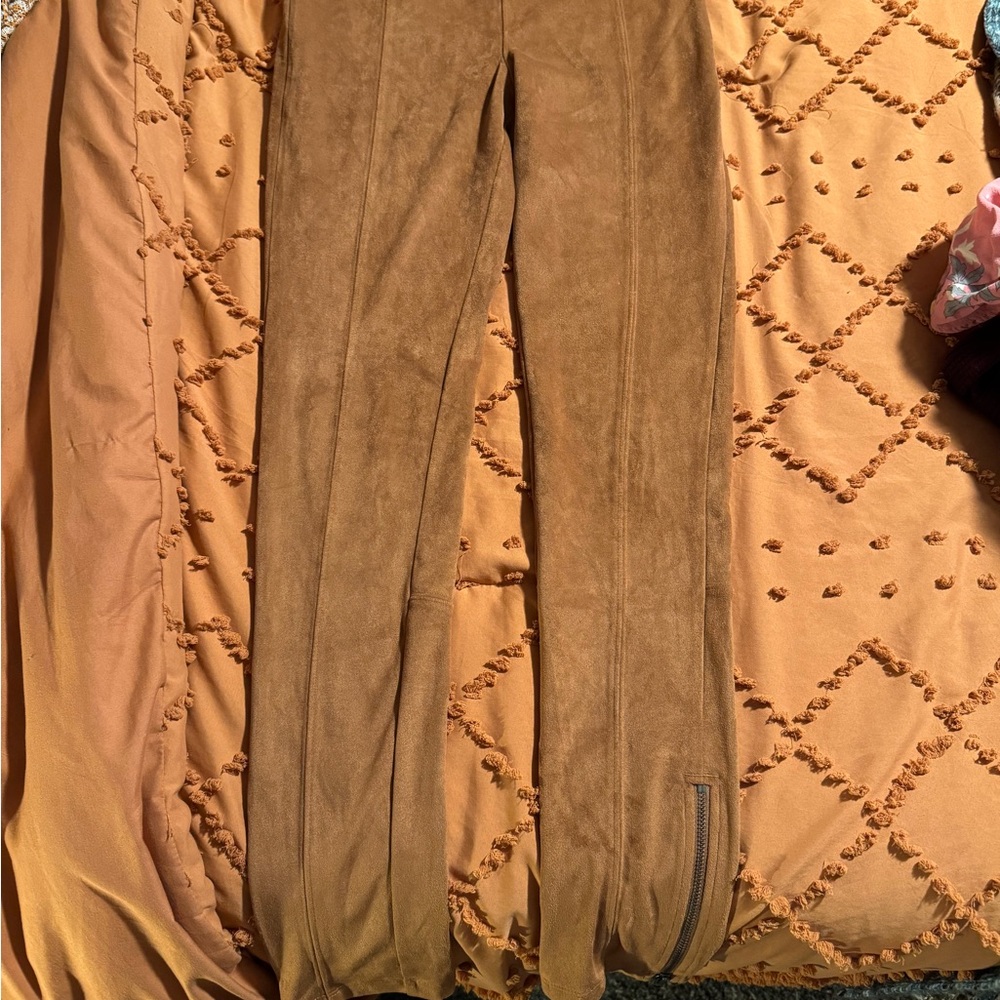 Brown Suede Pants